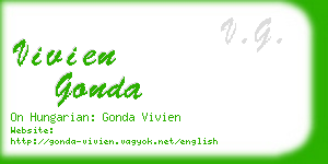 vivien gonda business card